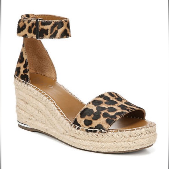 Franco Sarto Shoes - *FRANCO SARTO Size 8.5/8.W (Fits Either)Leopard Cheetah Espadrille Wedge Sandal